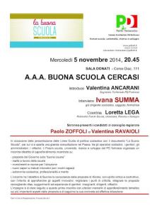 A.A.A buona scuola cercasi @ Sala Donati | Forlì | Emilia-Romagna | Italia
