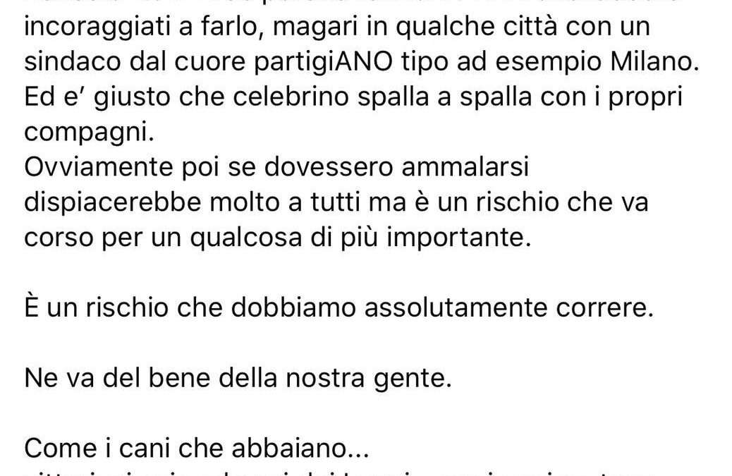 Vergognose e oscene le dichiarazioni di Francesco Lasaponora, consigliere leghista di Forlì. Uno di quelli “duri e puri”
