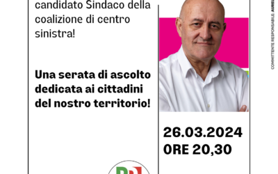Doppio appuntamento con il candidato Graziano Rinaldini sul territorio:  serate di ascolto dei cittadini