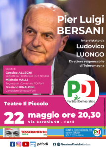 Intervista a Pier Luigi Bersani @ Teatro Il Piccolo