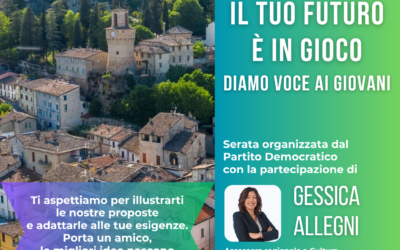 “Il tuo futuro è in gioco. Diamo voce ai giovani”: appuntamento a Castrocaro con l’assessora regionale Gessica Allegni