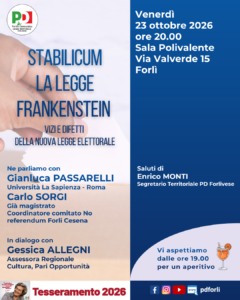 Stabilicum, la legge Frankenstein @ Sala Polivalente